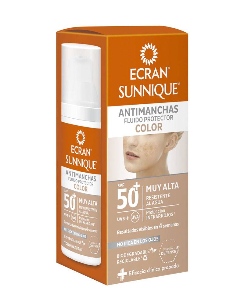 Protector solar facial fluido no graso de Ecran Sunnique