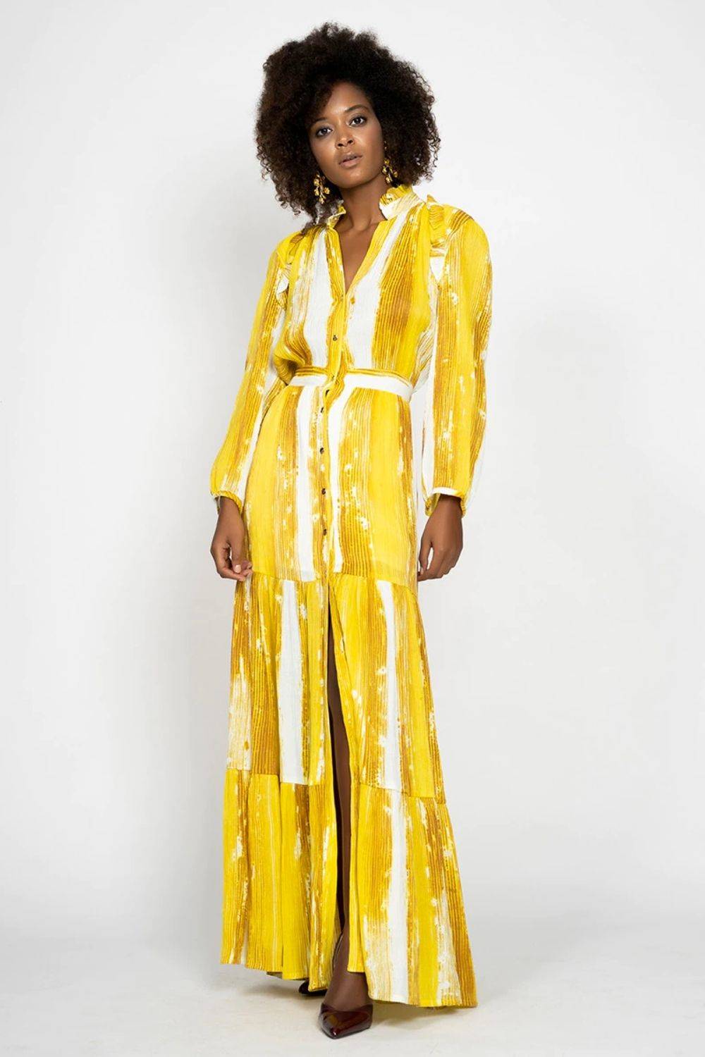Panambi Collection Vestido camisero largo de mujer