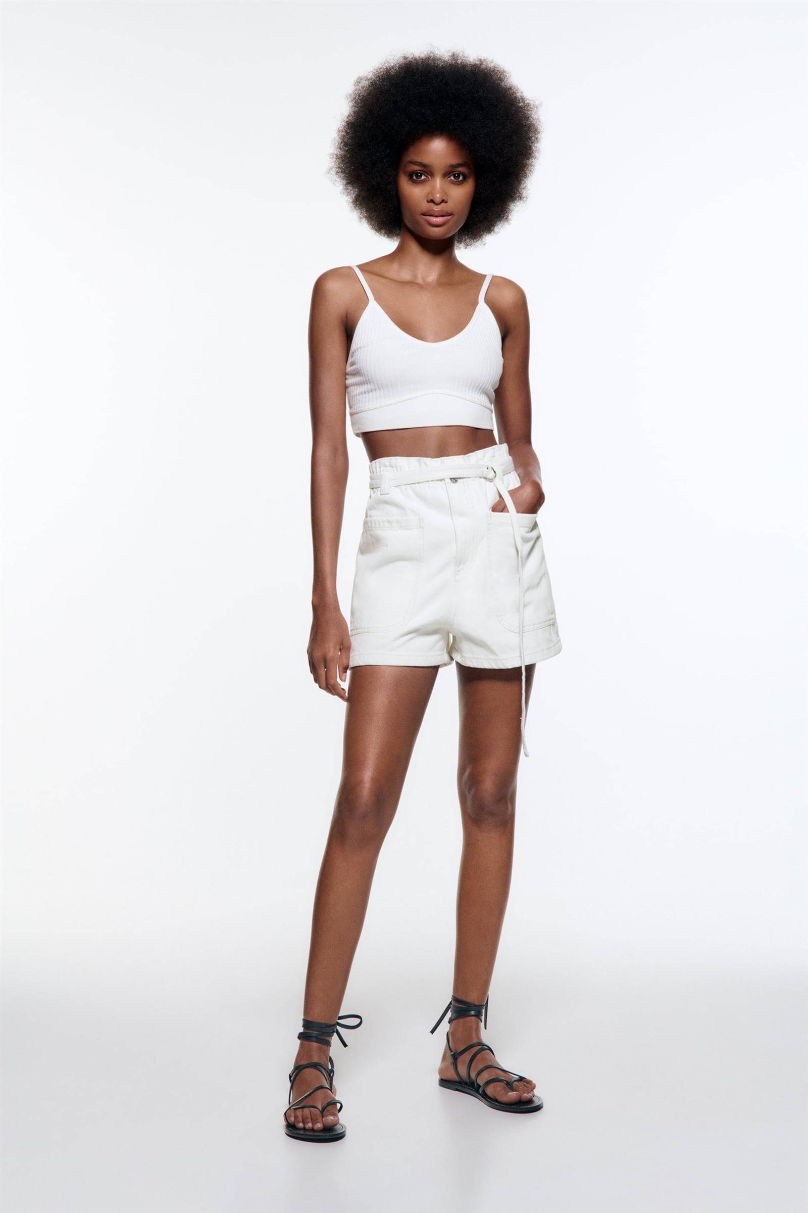 Pantalones cortos blancos de Zara