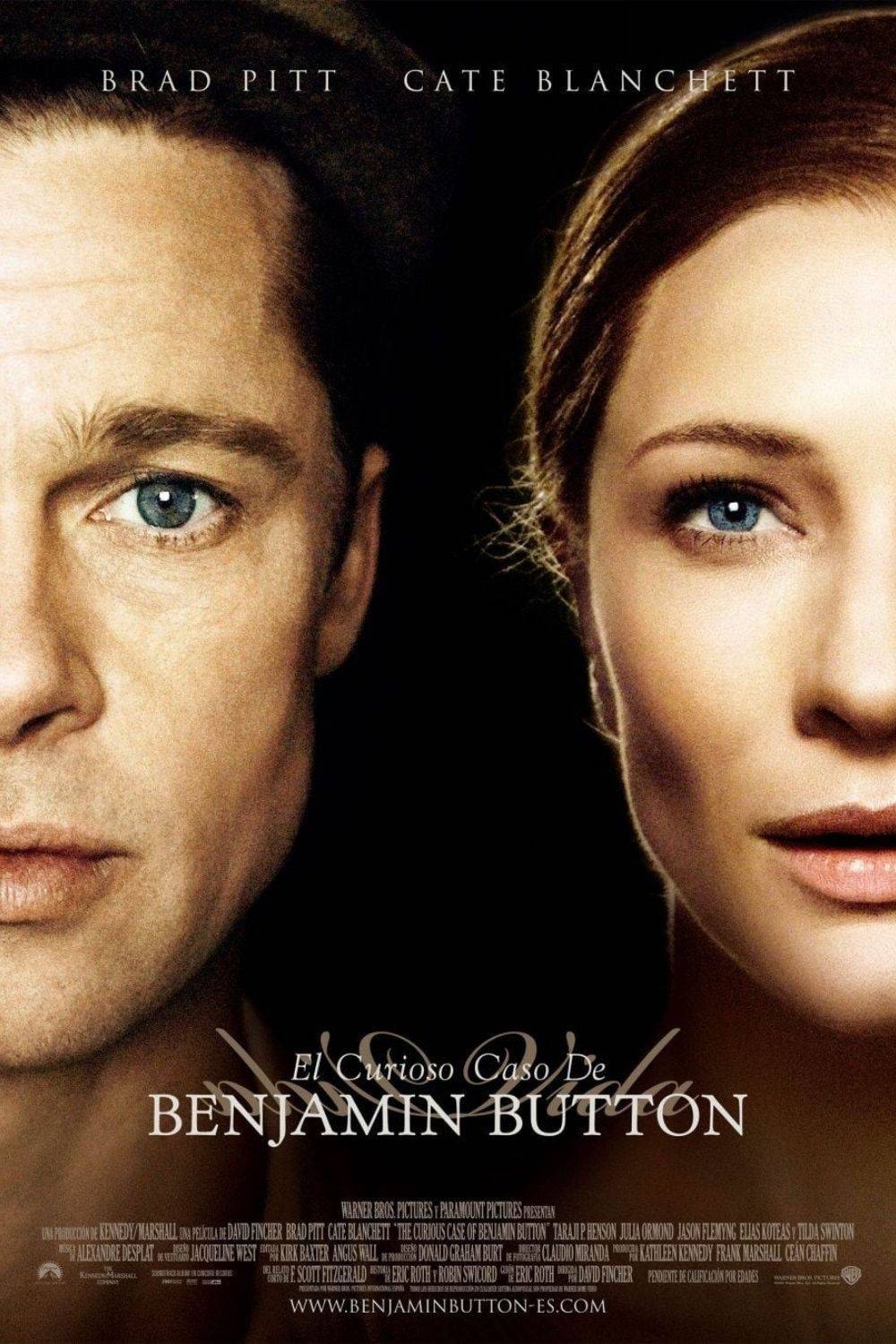 Película de amor y drama - El curioso caso de Benjamin Button (2008)