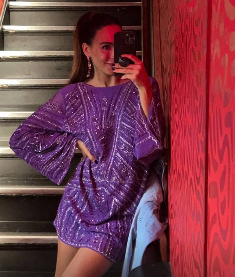 Rocío Osorno con vestido kaftán