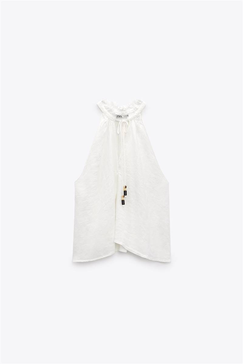 Blusa de lino de Zara