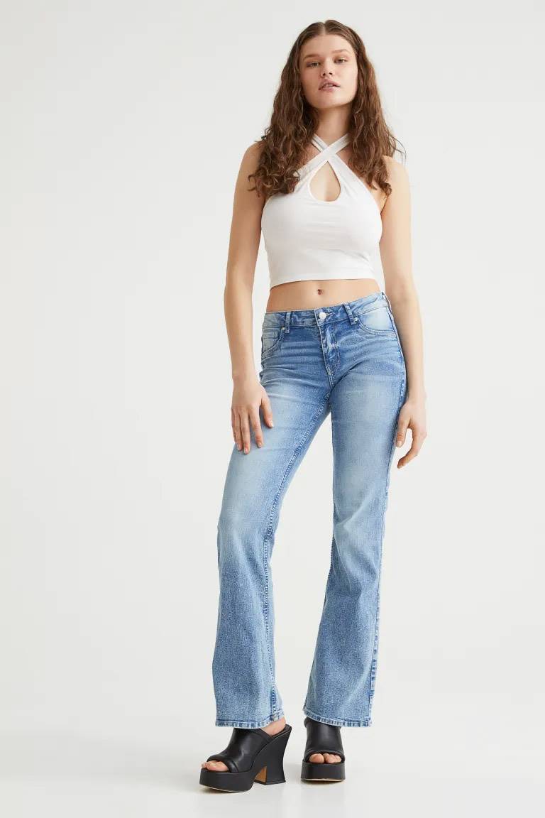 Jeans tiro bajo H&M
