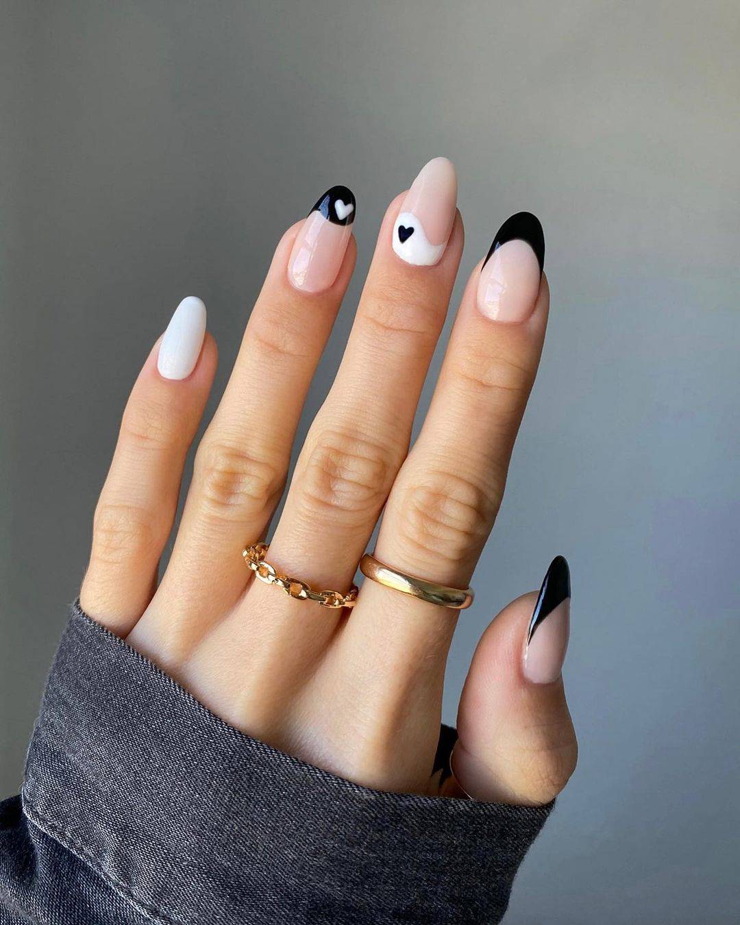 Uñas de Gel postizas para chica y mujer uñas cortas de Gel con diseño de  encaje Natural para uso diarioUñas postizas  AliExpress