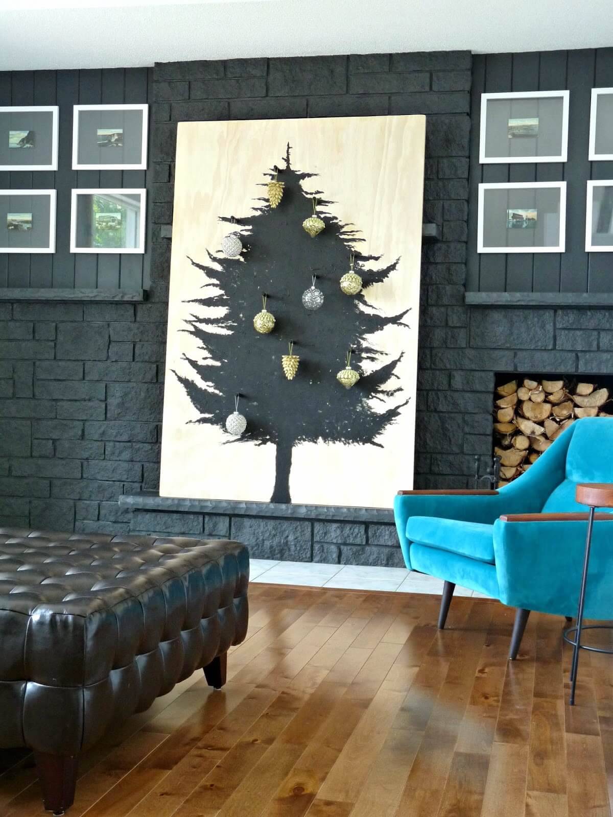 Cómo decorar el árbol de Navidad madera pintado
