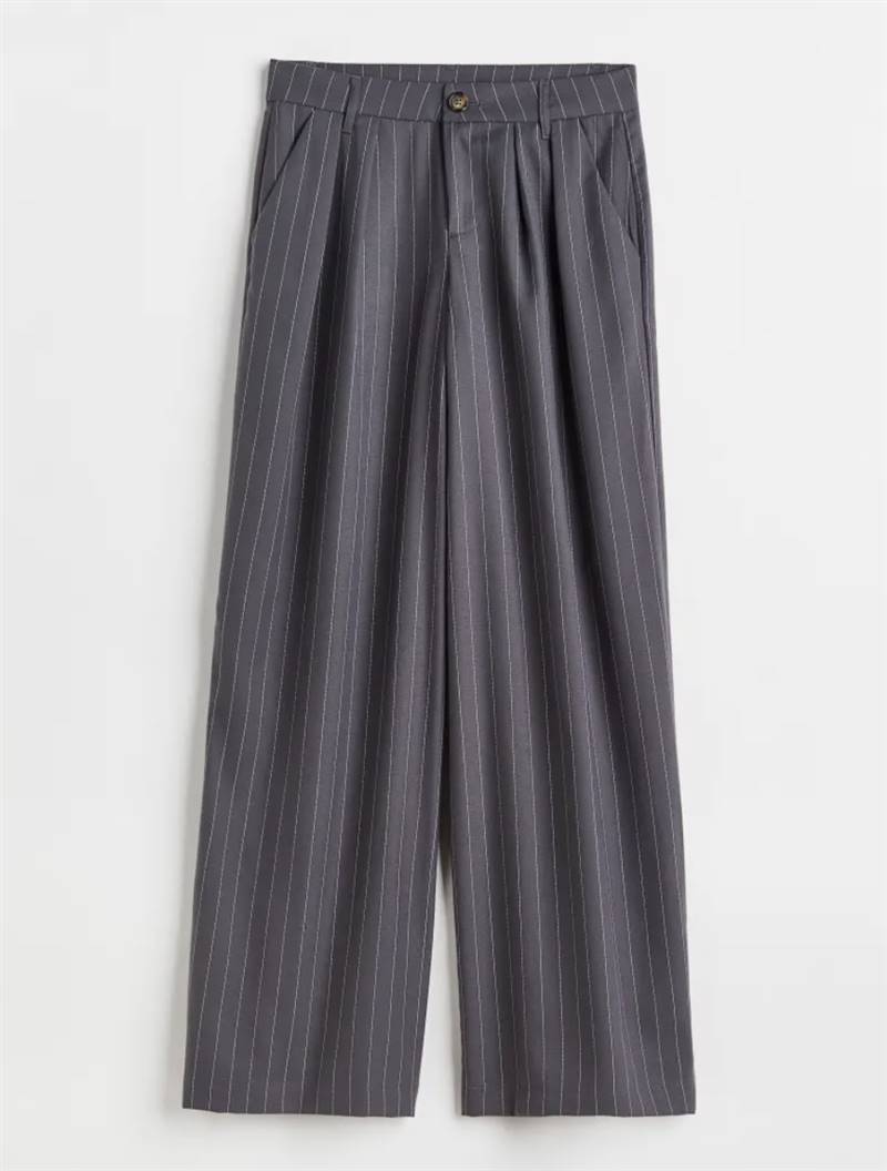 Pantalones de vestir de raya diplomática de H&M