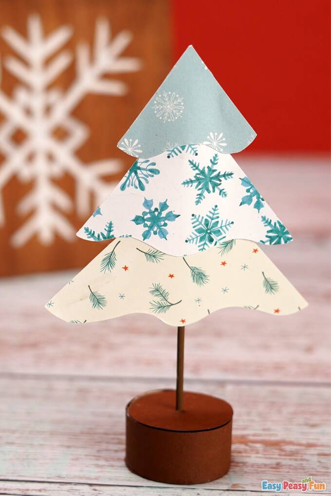 Manualidades navideñas originales árbol papel