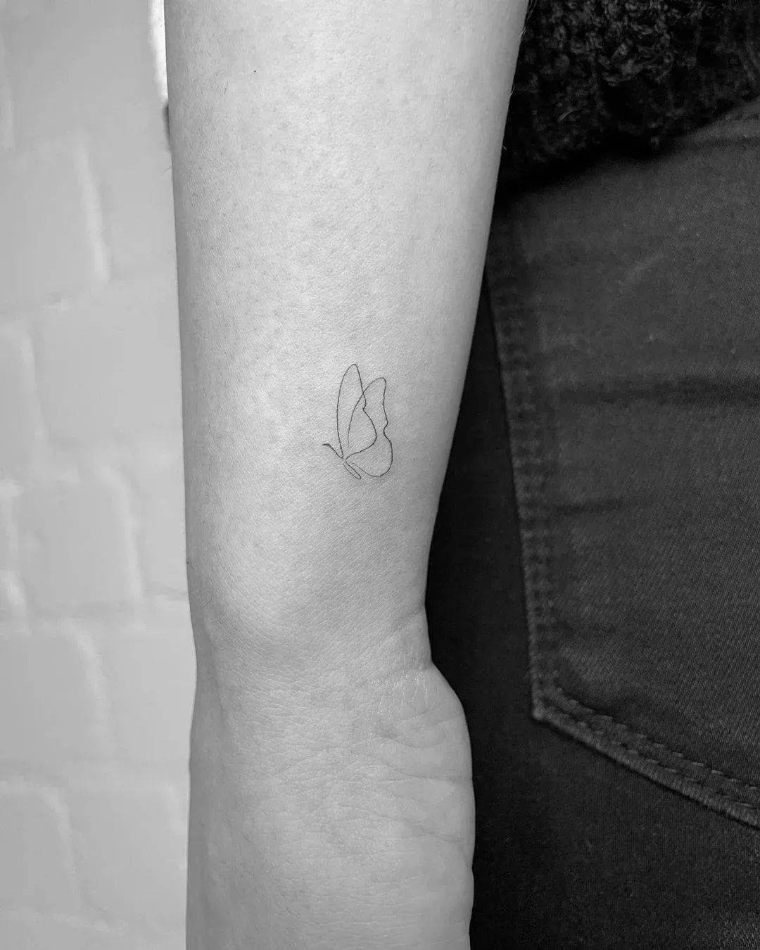 Tatuajes de mariposa minimalistas: 