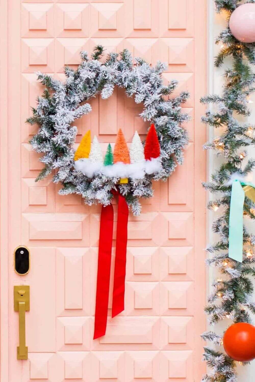 Decoraciones de Navidad para puertas con miniabetos