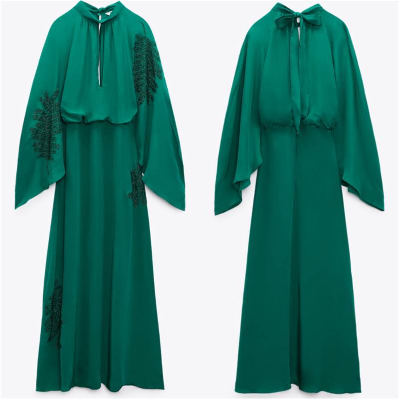 Vestido verde de Zara 