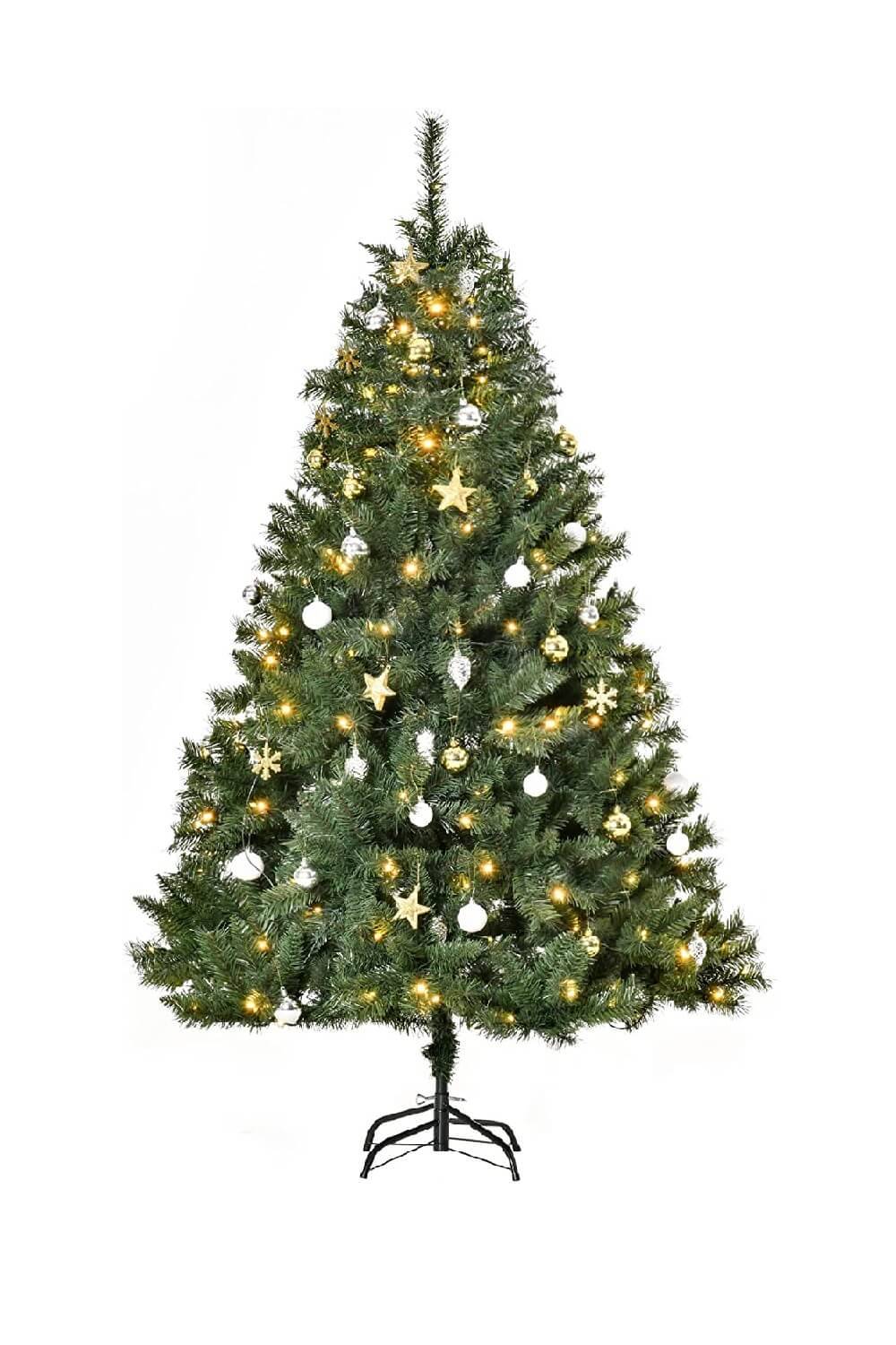 Árbol de Navidad de Amazon con luces y adornos incluidos