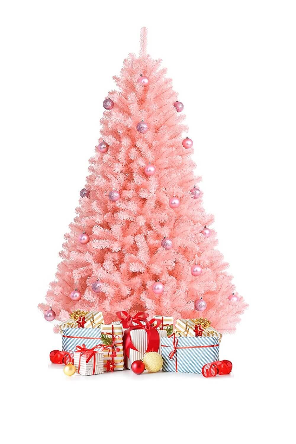 Árbol de Navidad de Amazon de color rosa