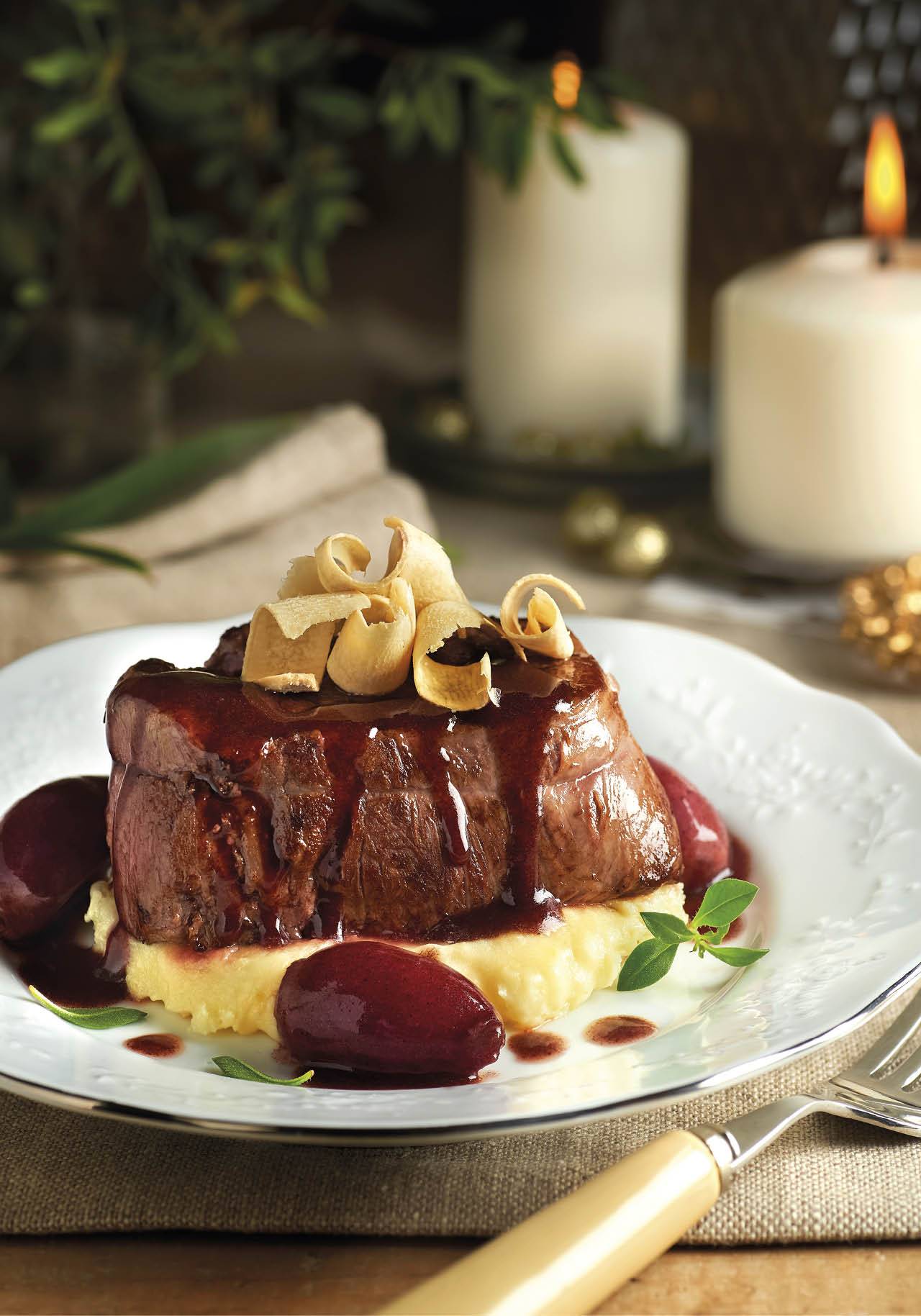 Recetas de carne para Navidad: solomillo de ternera con foie
