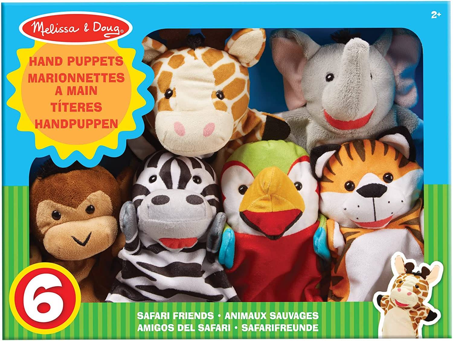 regalos Navidad niños Marionetas de animales.