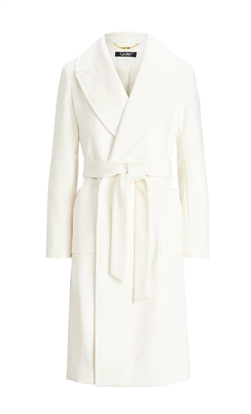 Abrigo blanco de Ralph Lauren