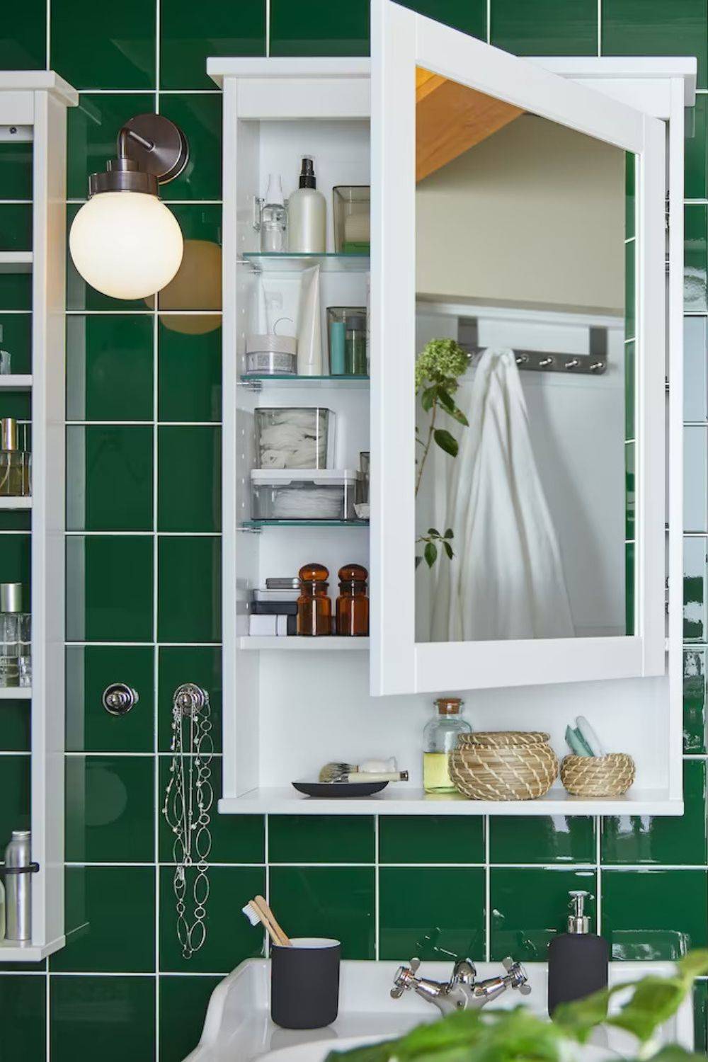 ultimas tendencias en azulejos para baños verde