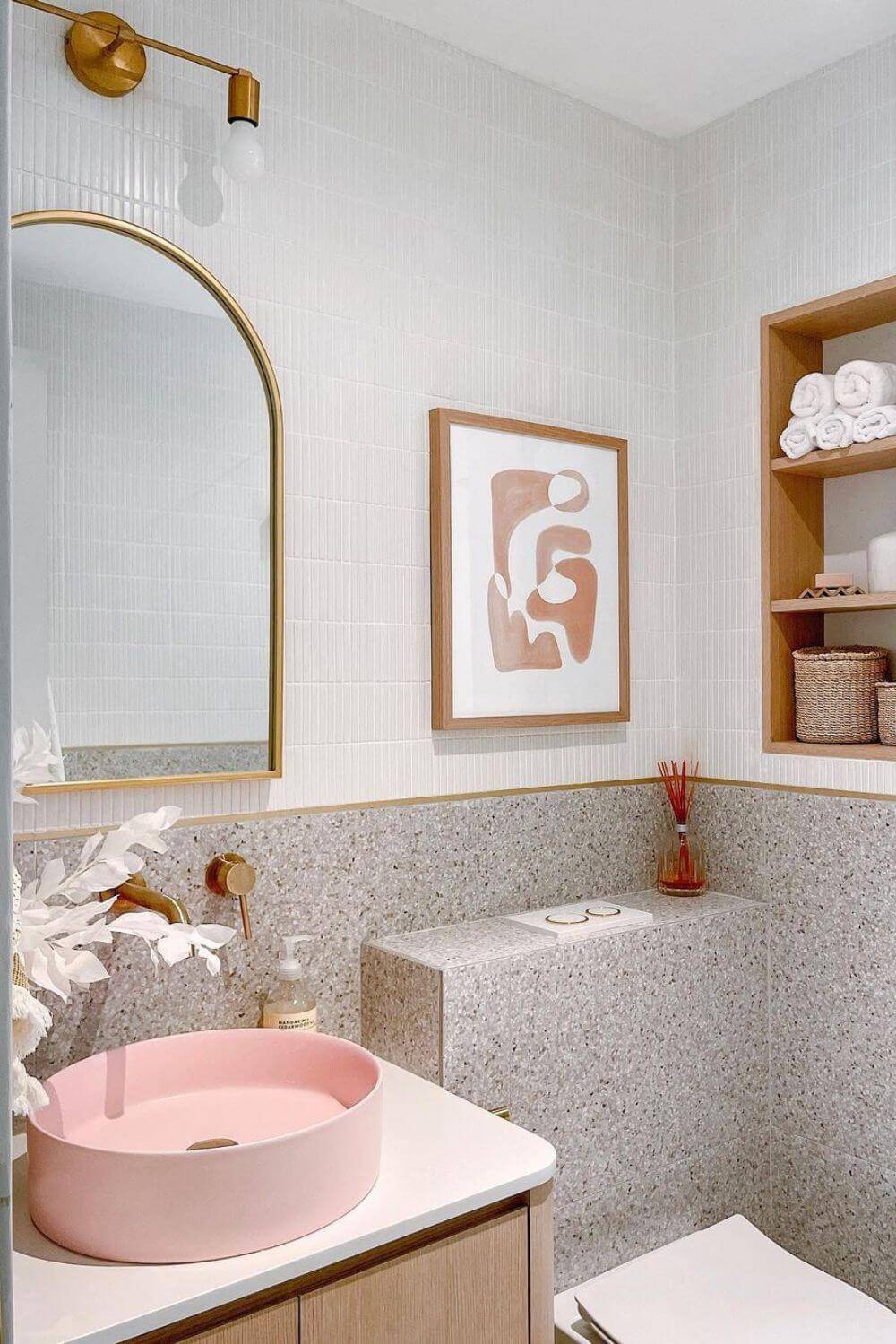 ultimas tendencias en azulejos para baños piedra