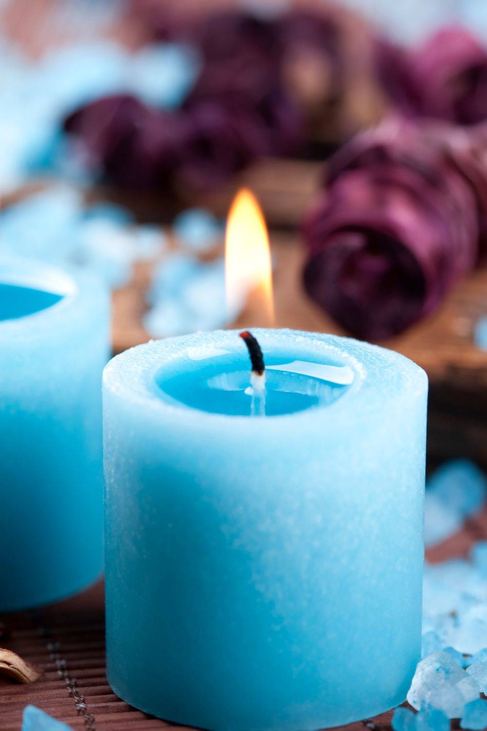 atraer la buena suerte velas azules