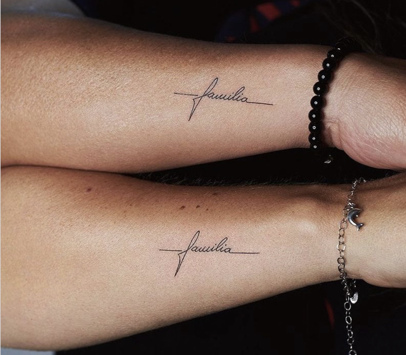 tatuajes familia minimalistas