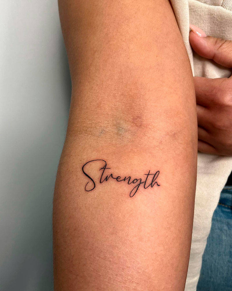 Tatuajes para mujeres valientes: fortaleza