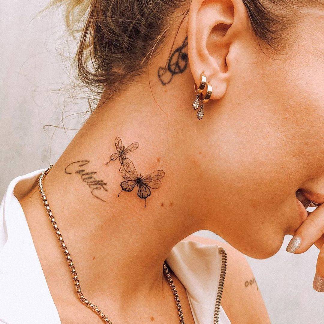 Tendencias tatuajes 2023: en el cuello