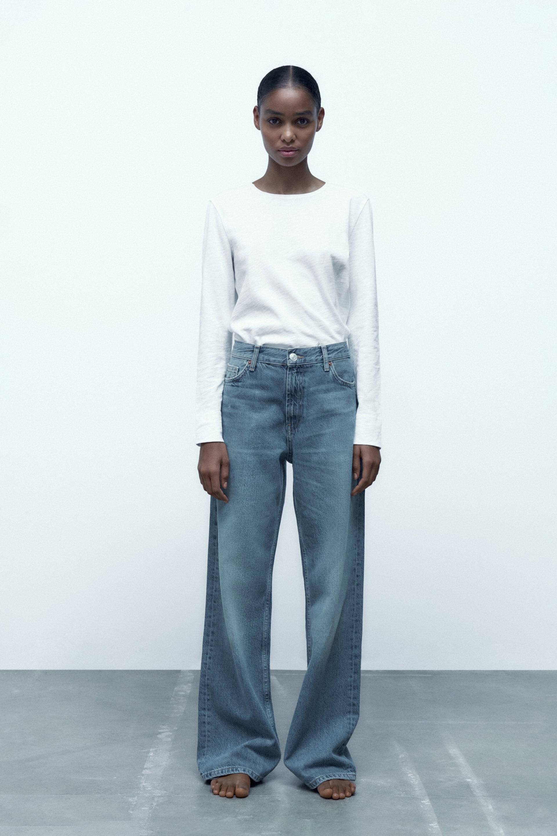 Jeans baggy wide leg de Zara