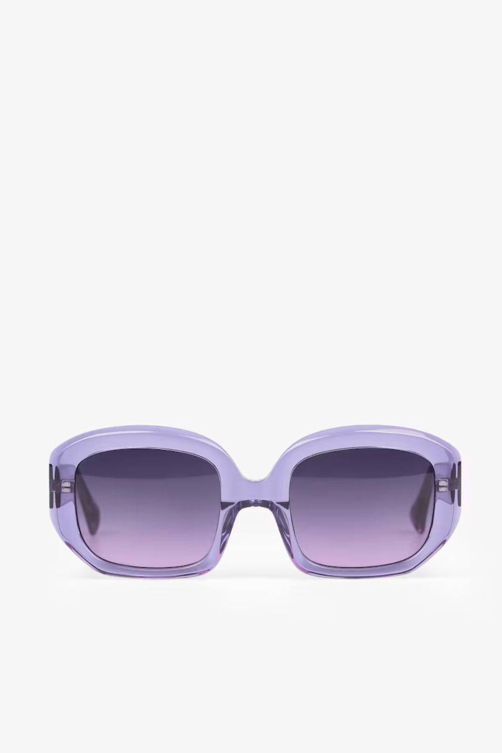 Gafas de sol de mujer cuadradas de color lila de Scalpers