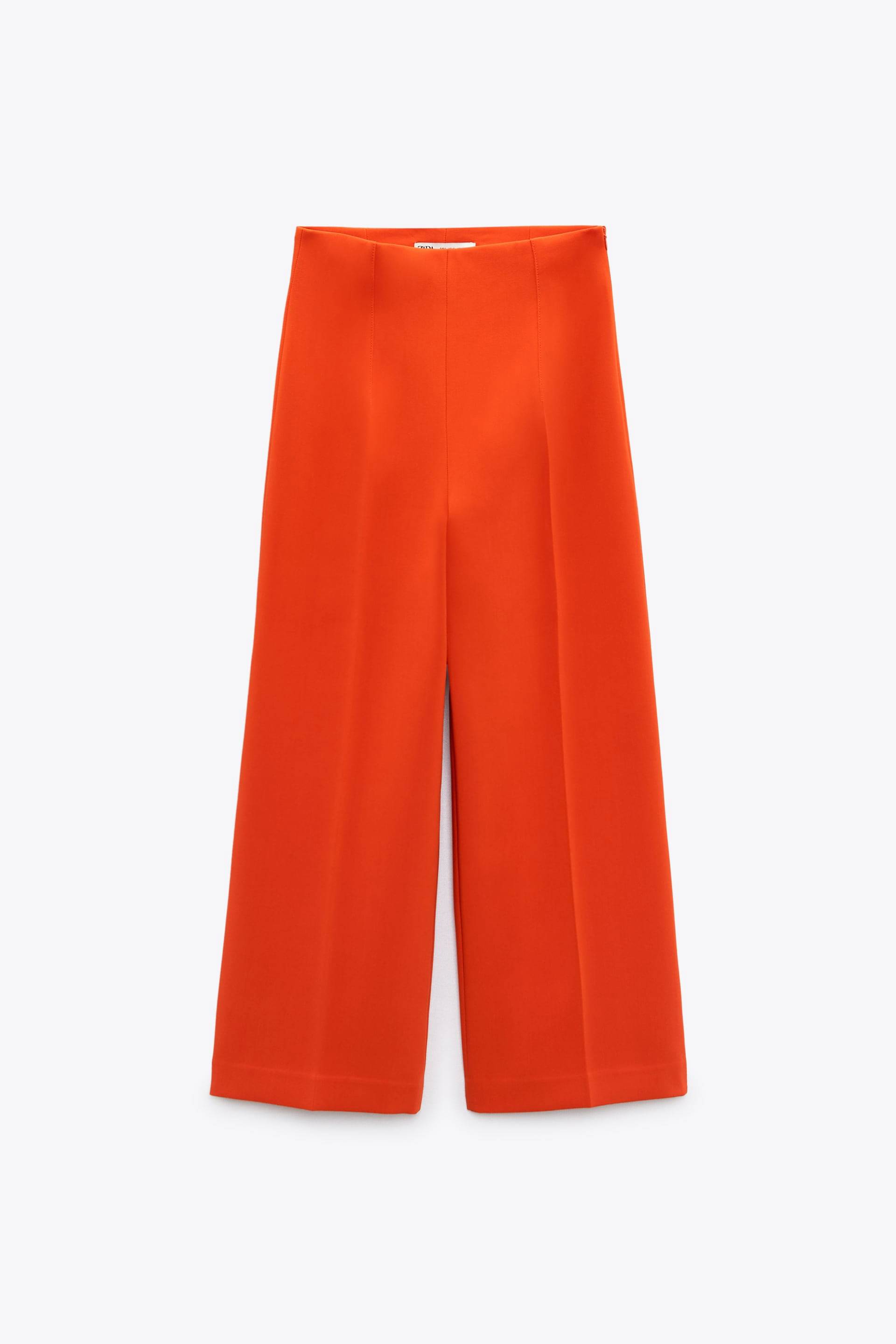 Pantalón culotte naranja de Zara