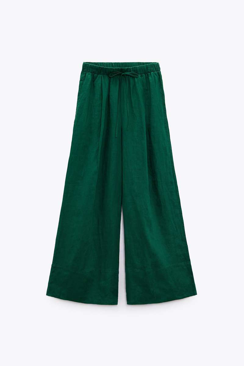 Pantalón lino Zara