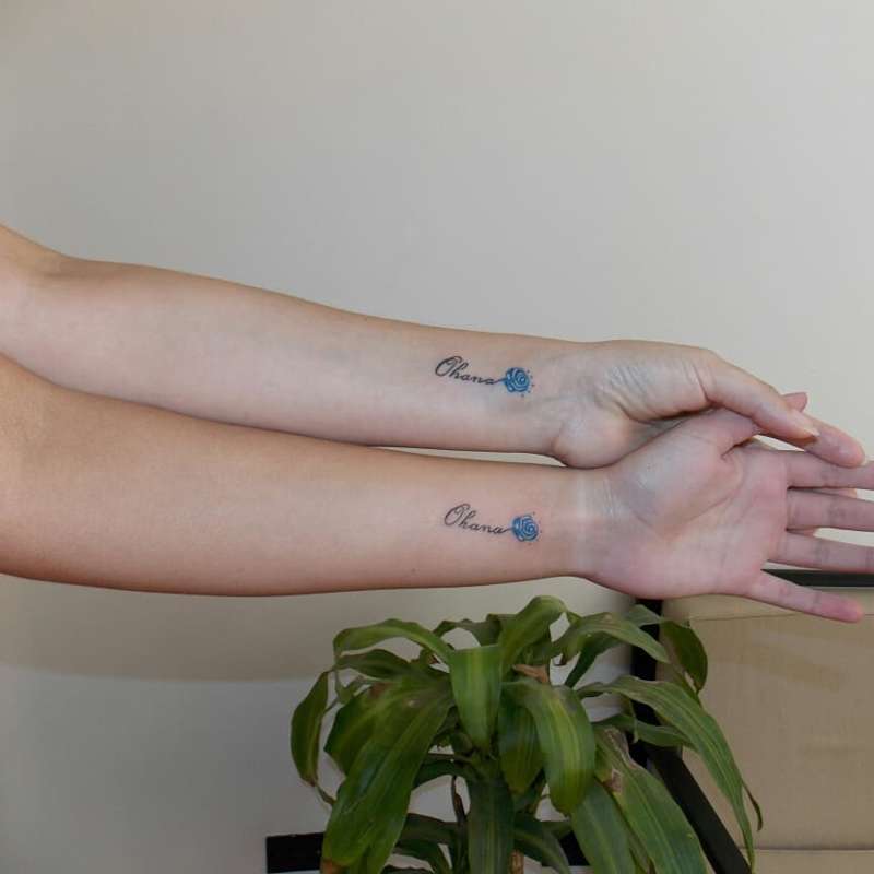 Tatuajes para madre e hija: ohana
