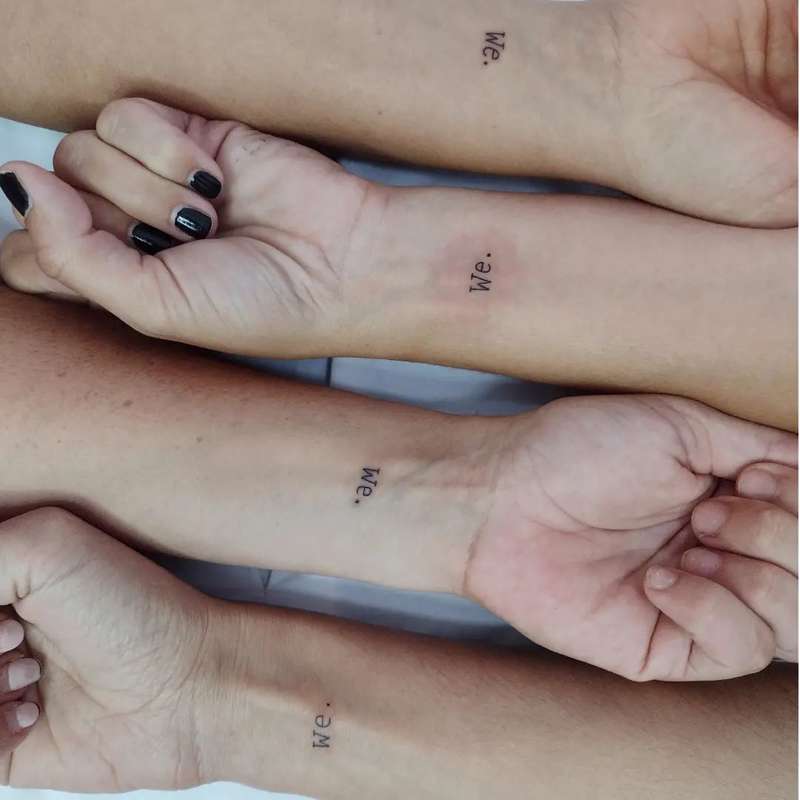 Tatuajes con significado pequeños: nosotros