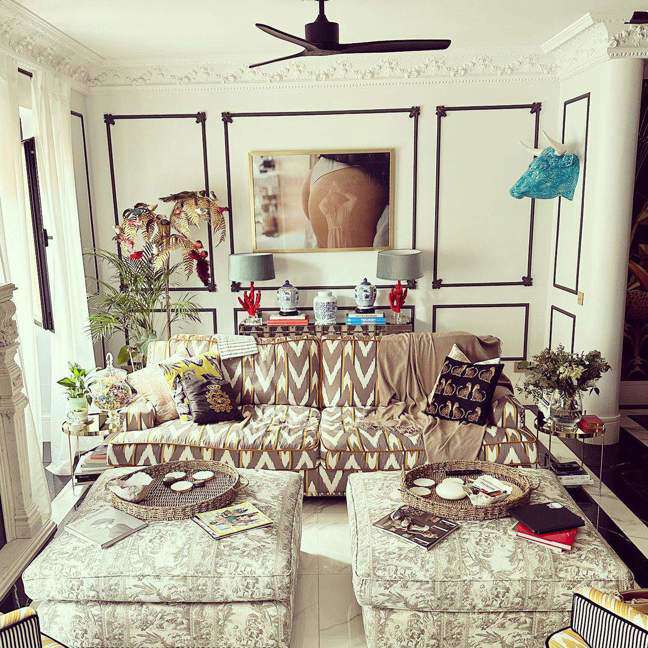 Ana Milan's living room. 