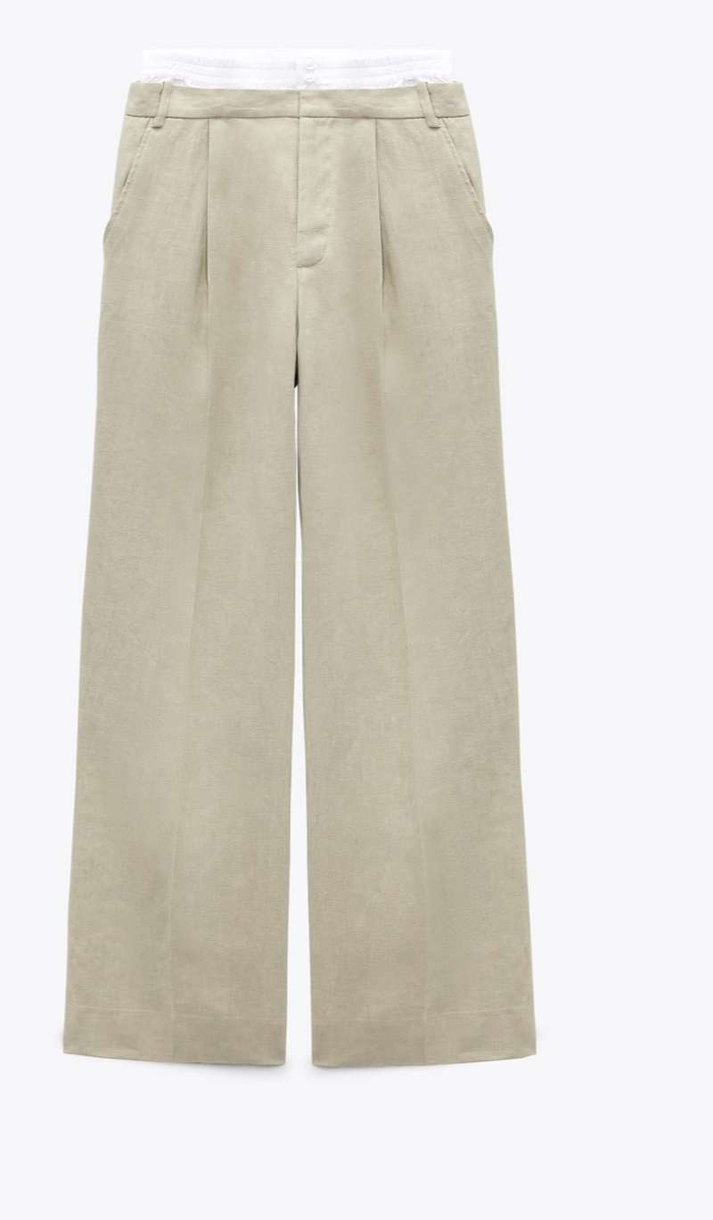 Pantalón de lino Zara