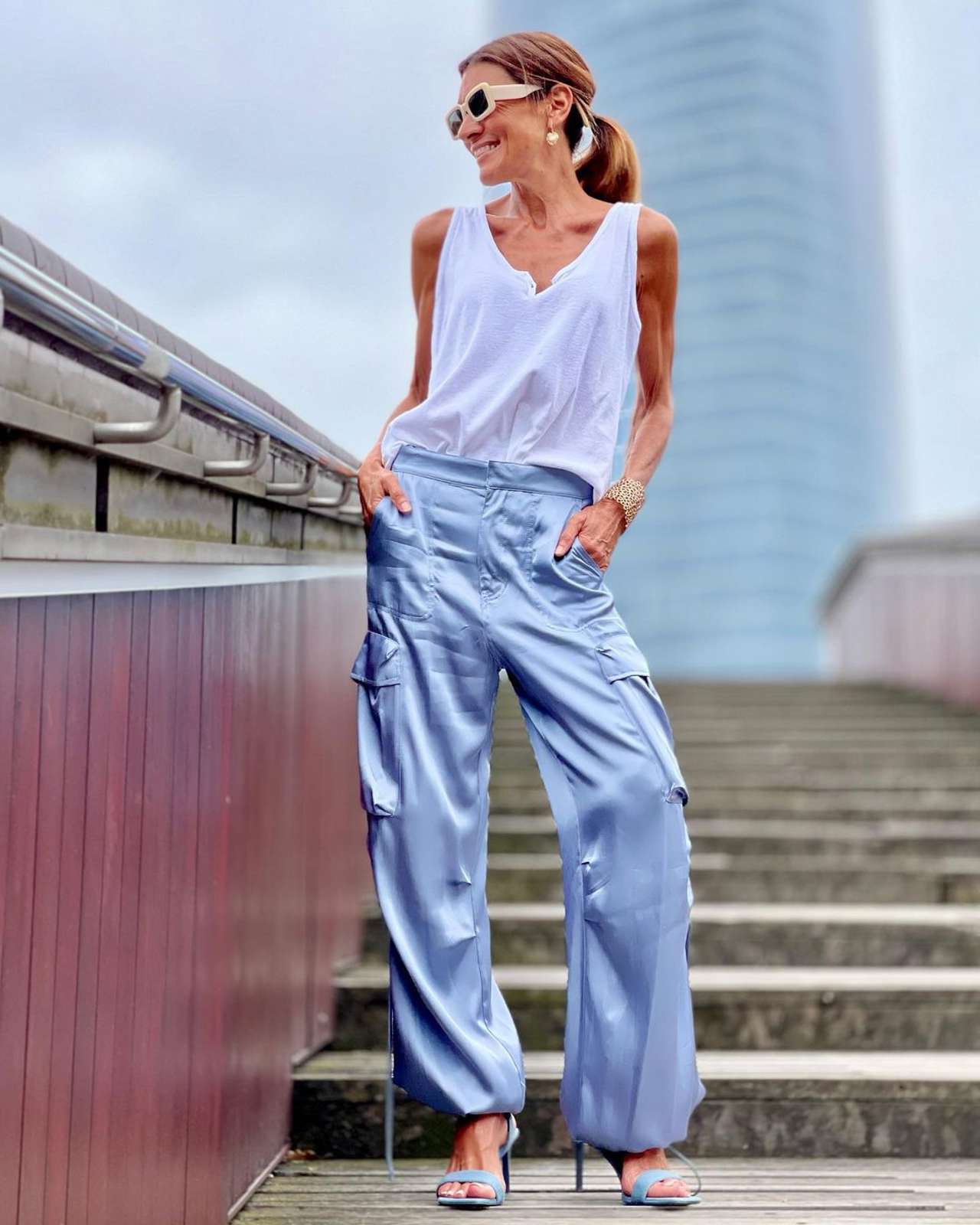 Terecey Pantalones Anchos Mujer Verano Pantalon Fluido Mujer Casuales  Pantalones Palazzo Ligeros, Talla Grande, Color Sólido: : Moda
