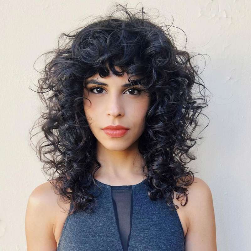 Nombres cortes de pelo: curly shag