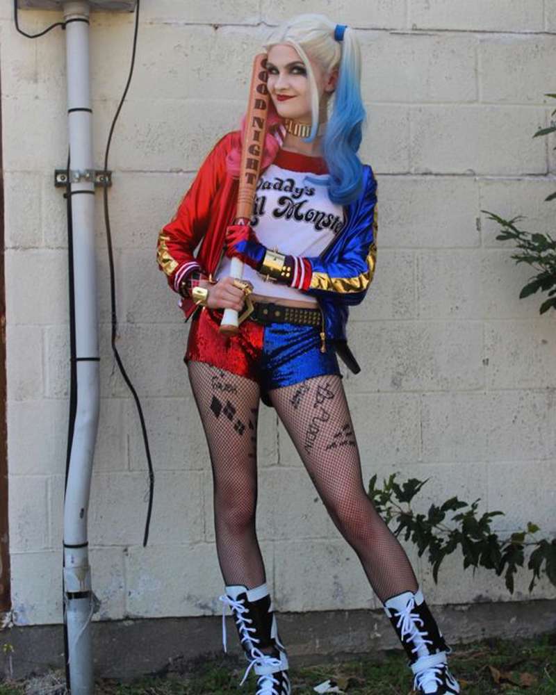 Disfraces de Halloween caseros para mujer: Harley Quinn