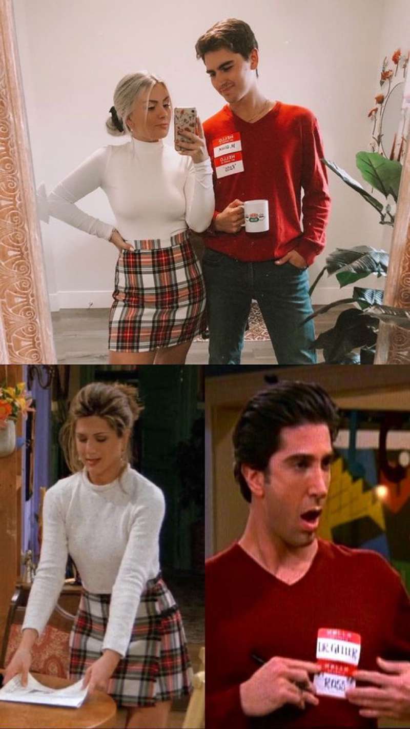 Disfraces de Halloween para parejas caseros: Rachel y Ross