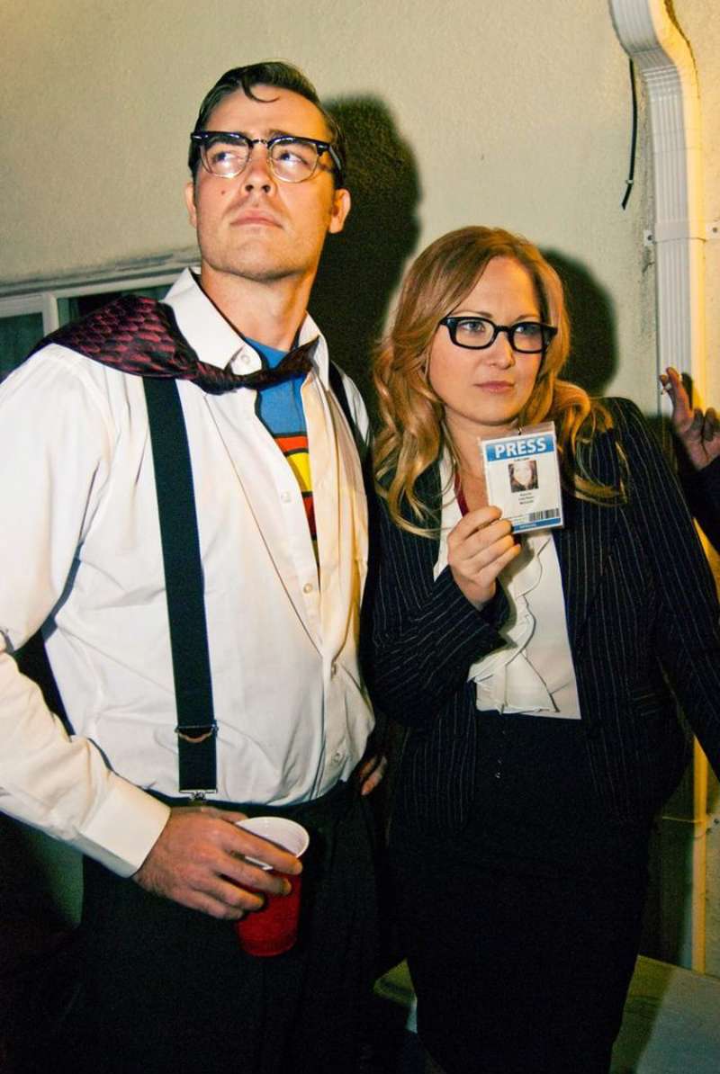 Disfraces de Halloween para parejas caseros: Superman y Lois Lane