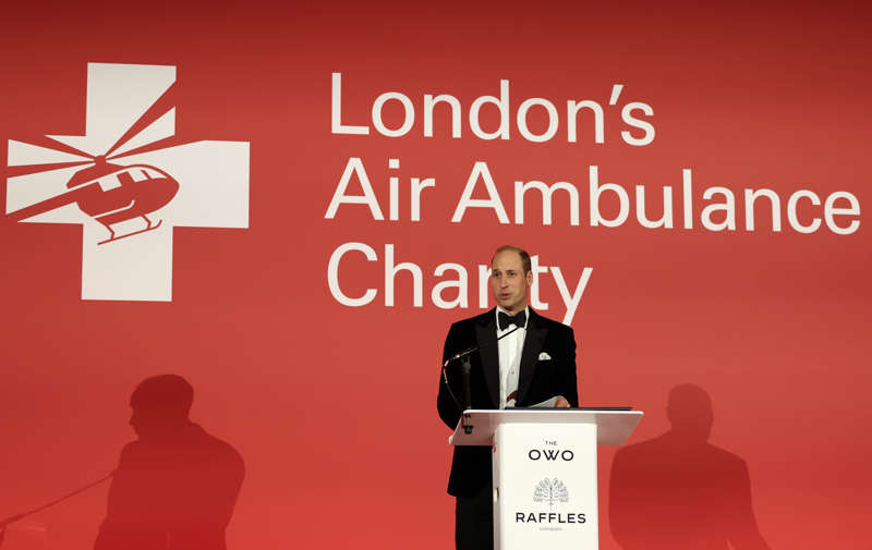 Príncipe Guillermo en 'London's Air Ambulance Charity'